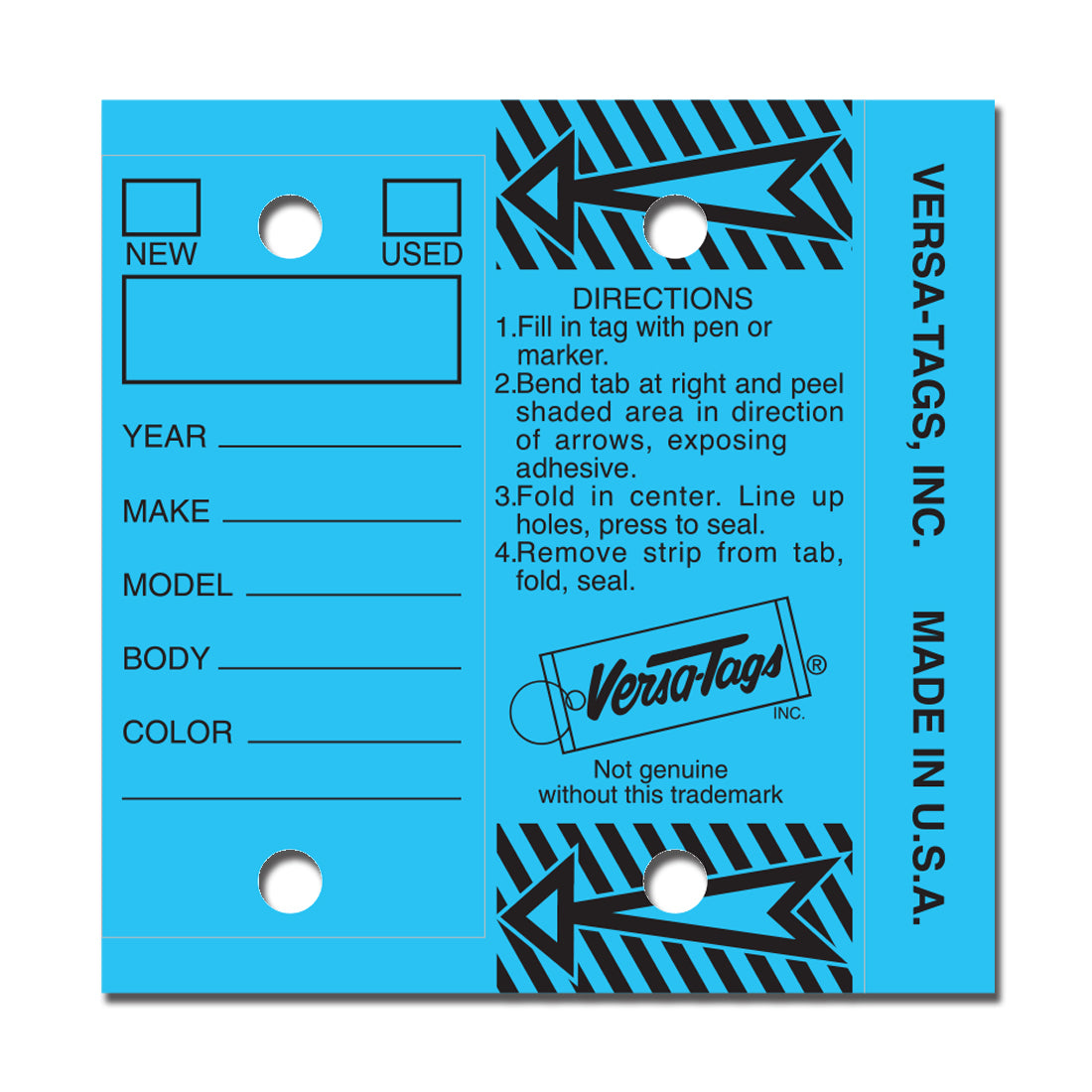 Genuine Versa-Tags® Key Tags