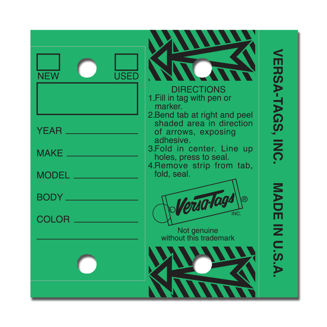 Genuine Versa-Tags® Key Tags