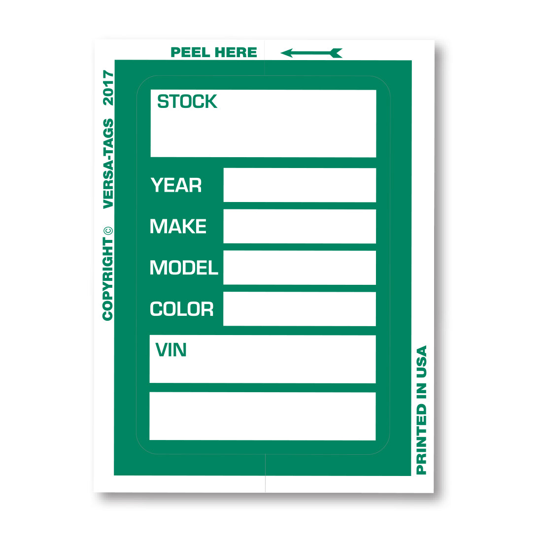 KLEER-BAK™ Stock Stickers