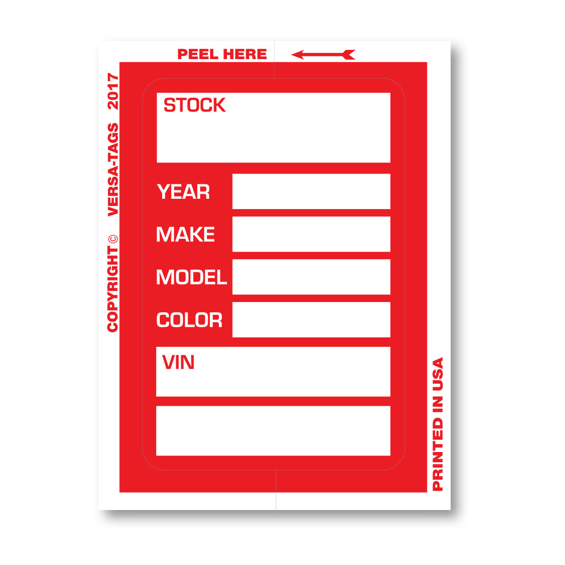 KLEER-BAK™  Stock Stickers