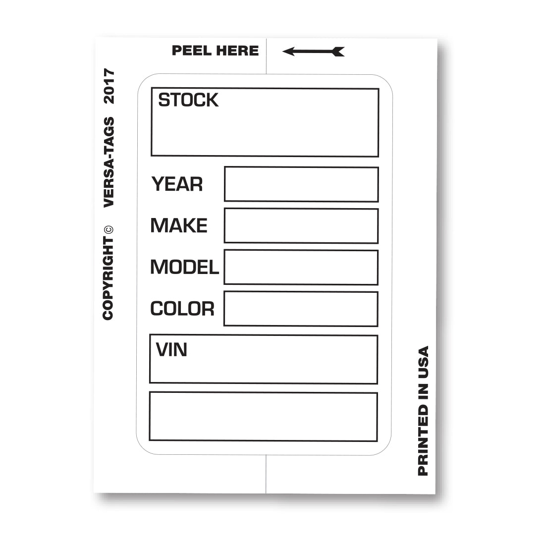 KLEER-BAK™ Stock Stickers