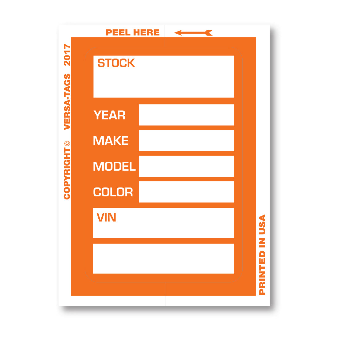 KLEER-BAK™  Stock Stickers